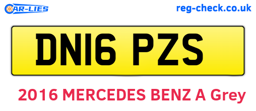 DN16PZS are the vehicle registration plates.