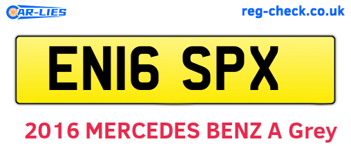 EN16SPX are the vehicle registration plates.