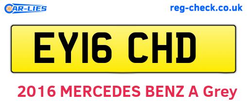 EY16CHD are the vehicle registration plates.