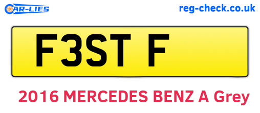 F3STF are the vehicle registration plates.