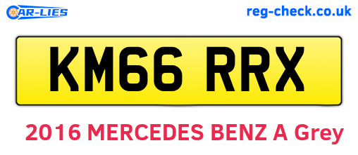 KM66RRX are the vehicle registration plates.