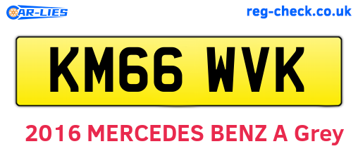 KM66WVK are the vehicle registration plates.