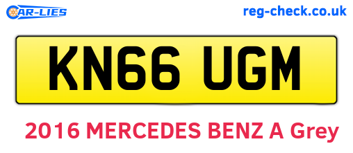 KN66UGM are the vehicle registration plates.