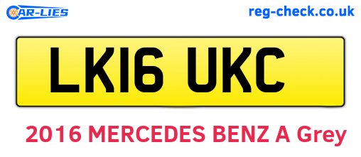 LK16UKC are the vehicle registration plates.