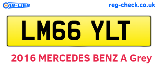 LM66YLT are the vehicle registration plates.