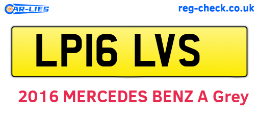 LP16LVS are the vehicle registration plates.