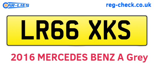 LR66XKS are the vehicle registration plates.