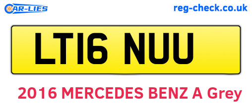 LT16NUU are the vehicle registration plates.