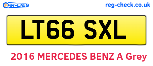 LT66SXL are the vehicle registration plates.