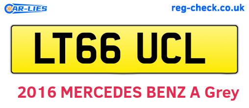 LT66UCL are the vehicle registration plates.