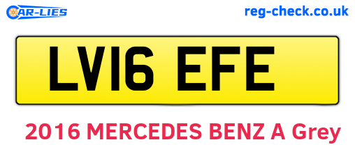 LV16EFE are the vehicle registration plates.