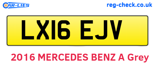LX16EJV are the vehicle registration plates.