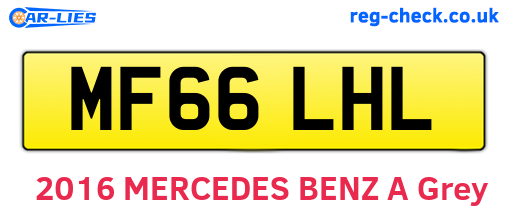 MF66LHL are the vehicle registration plates.