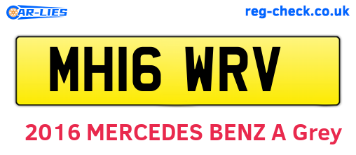 MH16WRV are the vehicle registration plates.
