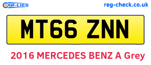 MT66ZNN are the vehicle registration plates.