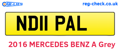 ND11PAL are the vehicle registration plates.