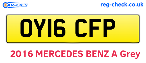 OY16CFP are the vehicle registration plates.