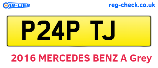 P24PTJ are the vehicle registration plates.