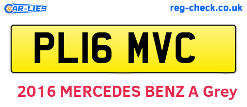 PL16MVC are the vehicle registration plates.