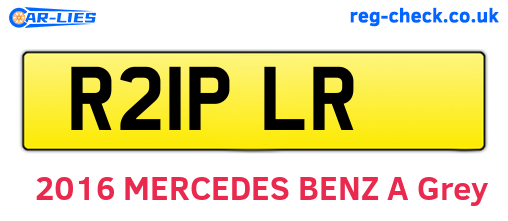 R21PLR are the vehicle registration plates.