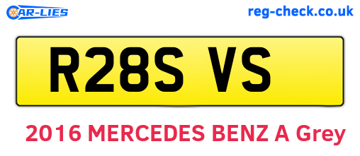 R28SVS are the vehicle registration plates.