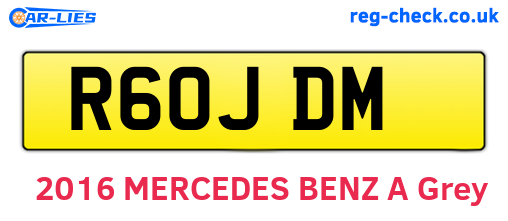 R60JDM are the vehicle registration plates.