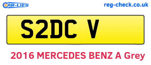S2DCV are the vehicle registration plates.