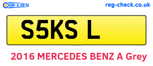 S5KSL are the vehicle registration plates.