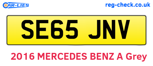 SE65JNV are the vehicle registration plates.