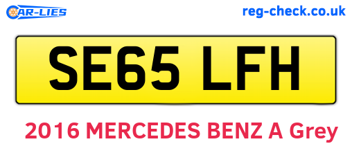 SE65LFH are the vehicle registration plates.