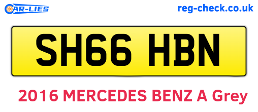 SH66HBN are the vehicle registration plates.