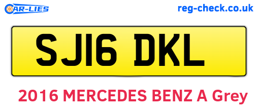 SJ16DKL are the vehicle registration plates.