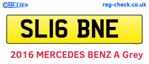 SL16BNE are the vehicle registration plates.