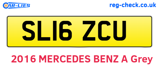 SL16ZCU are the vehicle registration plates.