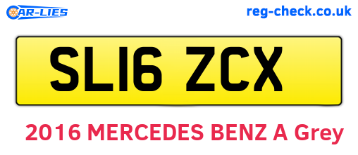 SL16ZCX are the vehicle registration plates.