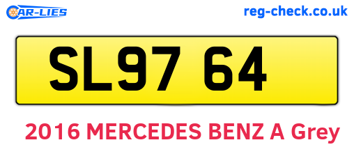 SL9764 are the vehicle registration plates.