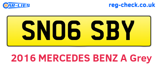 SN06SBY are the vehicle registration plates.
