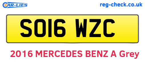 SO16WZC are the vehicle registration plates.
