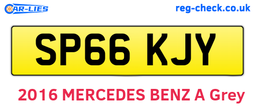 SP66KJY are the vehicle registration plates.