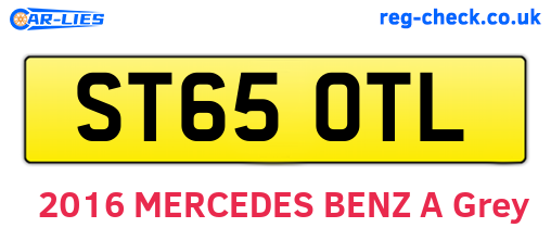 ST65OTL are the vehicle registration plates.