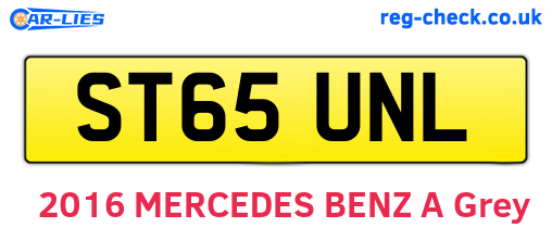 ST65UNL are the vehicle registration plates.