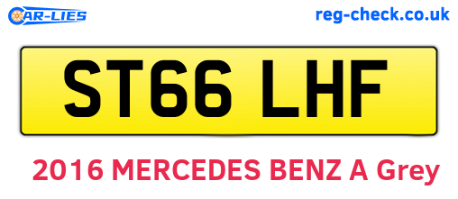 ST66LHF are the vehicle registration plates.