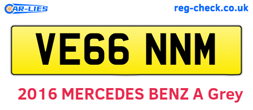 VE66NNM are the vehicle registration plates.