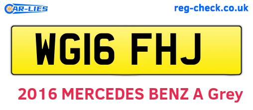 WG16FHJ are the vehicle registration plates.