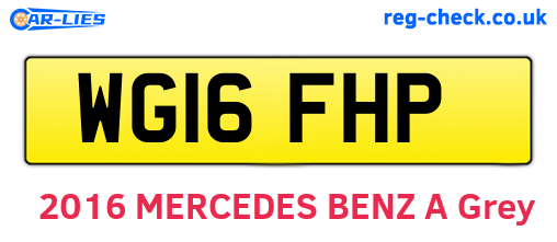 WG16FHP are the vehicle registration plates.