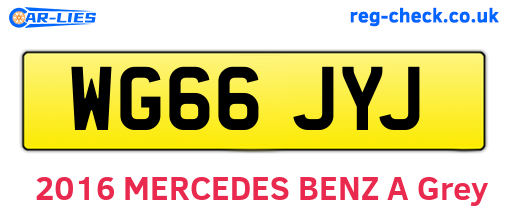 WG66JYJ are the vehicle registration plates.