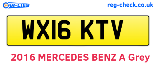 WX16KTV are the vehicle registration plates.