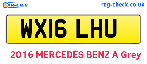 WX16LHU are the vehicle registration plates.