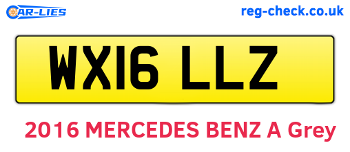 WX16LLZ are the vehicle registration plates.
