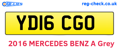YD16CGO are the vehicle registration plates.